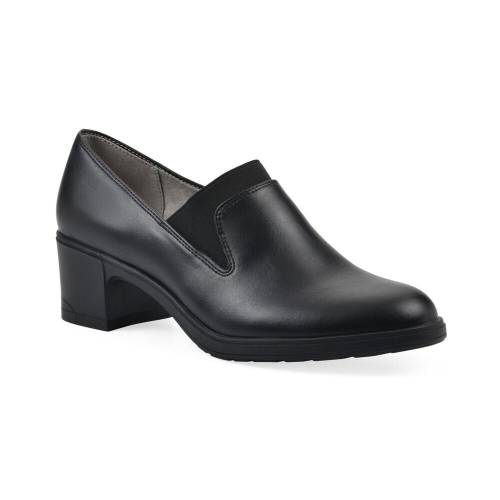 Cliffs by White Mountain Hunton Loafer Women's 6 Black Almond Toe Bootie HAWK254